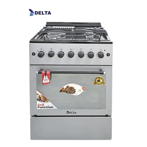 cuisinière-delta-trendy-line---4-feux-60-x-60---inox-avec-plaque-chauffante---06-mois