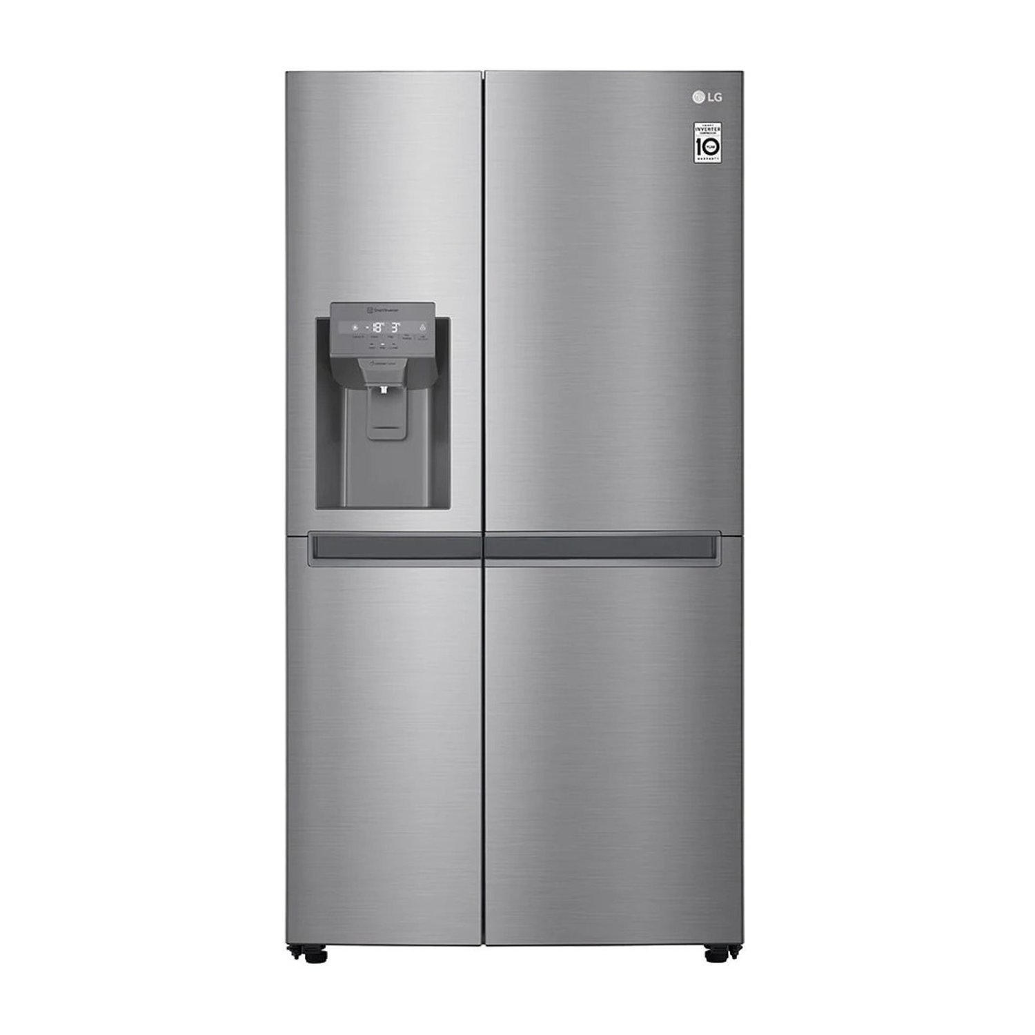 réfrigérateur-lg---gc-l257slrl-674l-side-by-side-|compresseur-smart-inverter-|flux-d’air-multiple-|smart-diagnosis™-12-mois