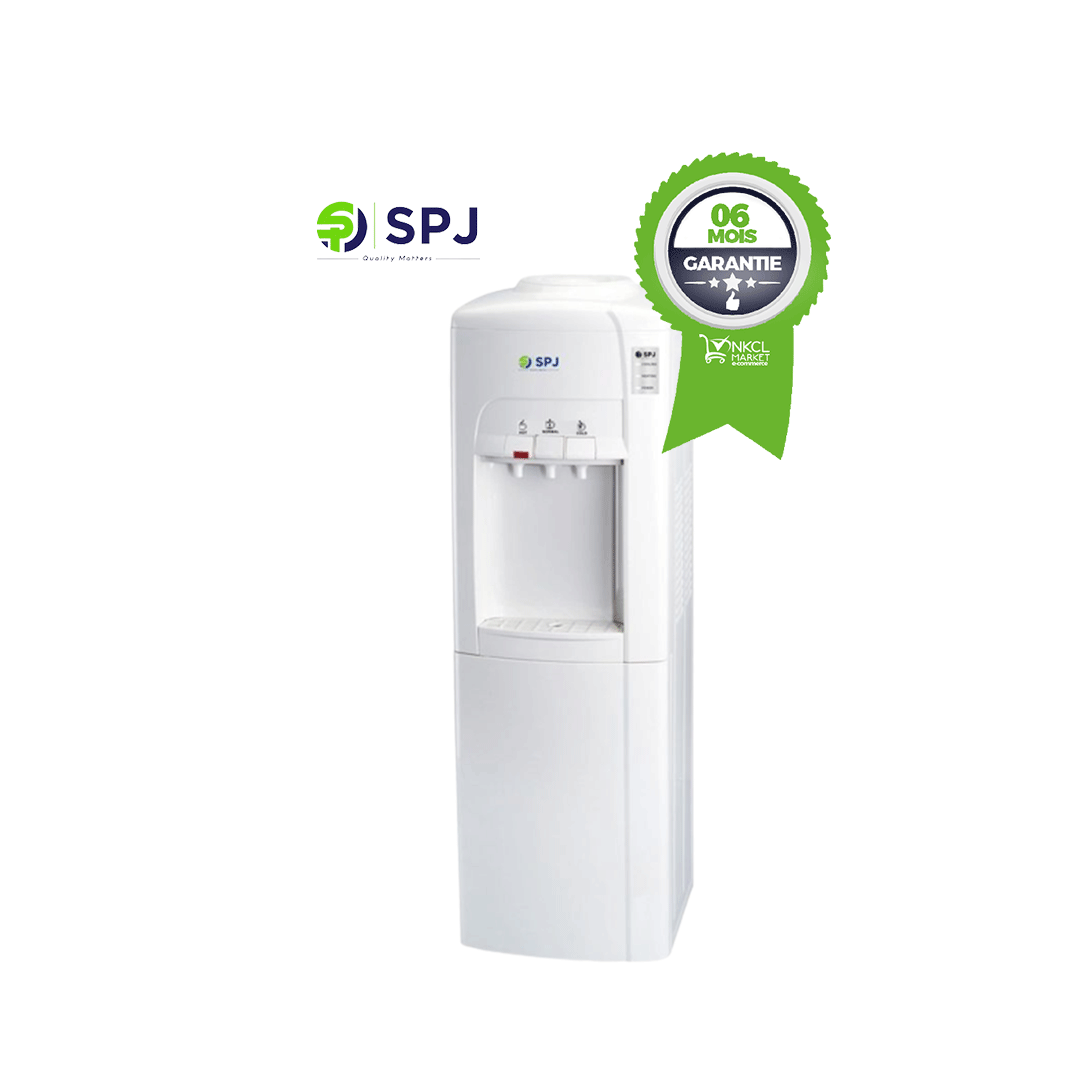 distributeur-d'eau-chaude-et-froide---spj---avec-mini-réfrigérateur-intégré---520-watts---blanc---3-mois