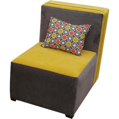fauteuil-moderne-en-velours---kizo---très-confortable---jaune-gris
