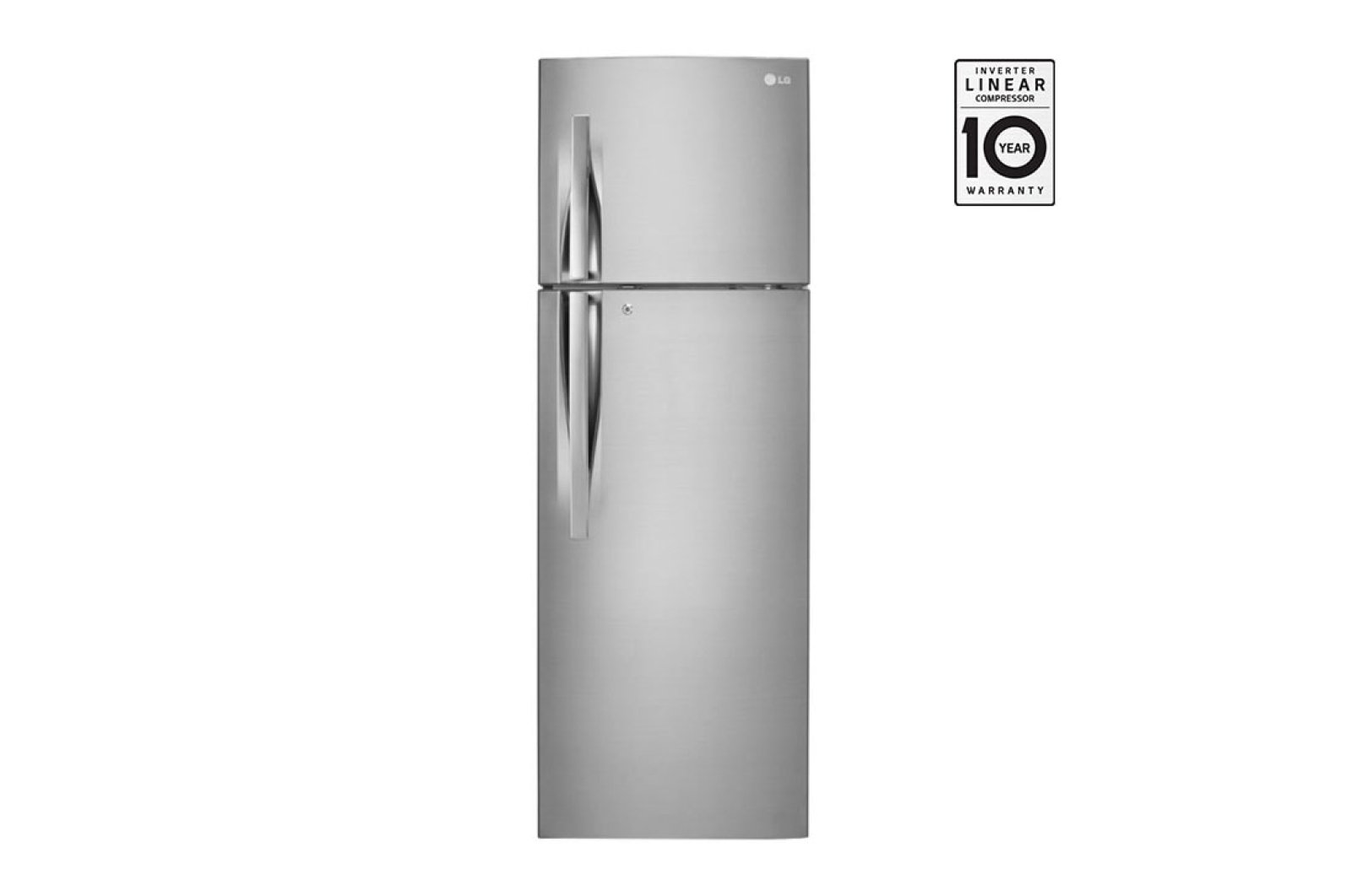 réfrigérateur-à-congélateur-supérieur-gl-g322rlbb-de-308-l-avec-porte-réfrigérée,-linear-cooling™-et-hygienefresh+™---gris---12-mois