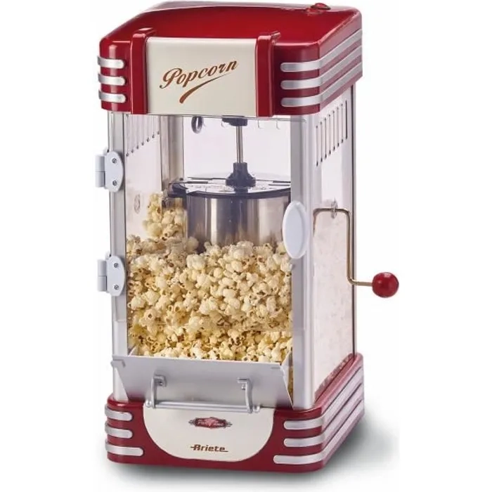 machine-à-popcorn-xxl---ariete---2953---310w---2.4l-et-panier-700gr---rouge---3-mois