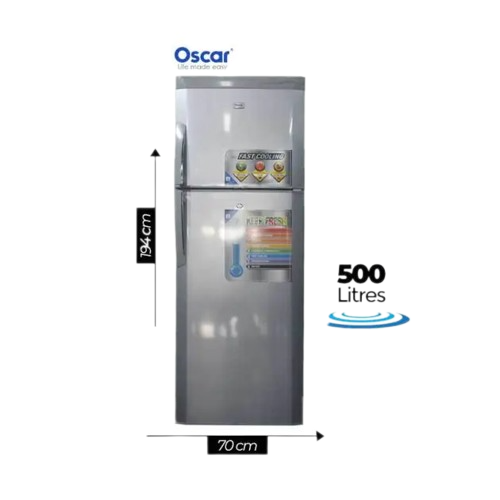 réfrigérateur-combiné-oscar---500litres---osc-r500s--gris---garantit-6-mois