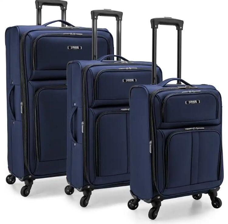 ensemble-de-valise-de-voyage-en-nylon-3-pièces---bleu