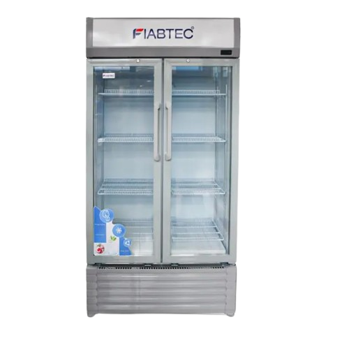 réfrigérateur-à-porte-vitrée---450-litres---fiabtec---x-450d---Économique-en-énergie---blanc---garantie-6-mois