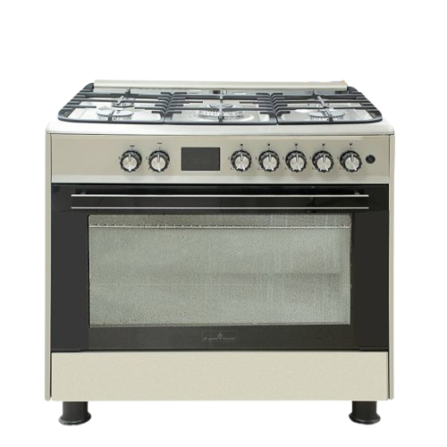 cuisinière-à-gaz---super-flame---full-option---5-feux---60-x-90-cm---sf-fg9502gbzg---grand-four---avec-panneau-de-commande-numérique---inox---garantie-6-mois