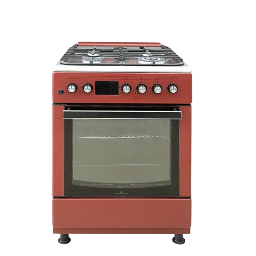 cuisinière-à-gaz---super-flame---full-option---4-feux---60-x-60-cm---sf-ff6402gbzx---avec-panneau-de-contrôle-digital---rouge---6-mois-de-garantie