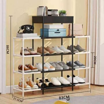 étagère-à-chaussures-multifonction-à-4-niveaux-yh-9803