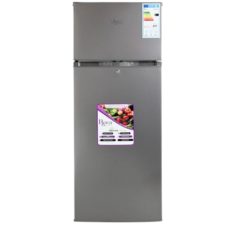 réfrigérateur-double-battant---roch---rfr-260-dt-l---209-litres---gris---garantie-6-mois