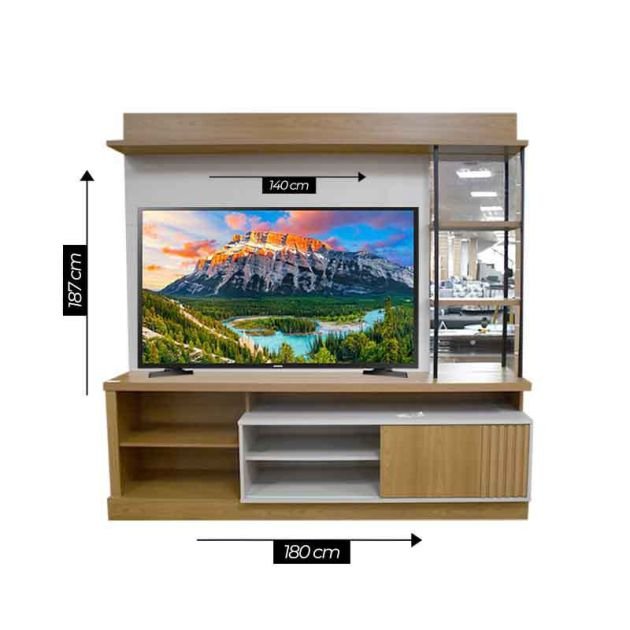 meuble-tv-garibaldi---ln210305---bois-importé---pour-les-télés-jusqu'à-60-pouces---1.9-mètre---gris/marron