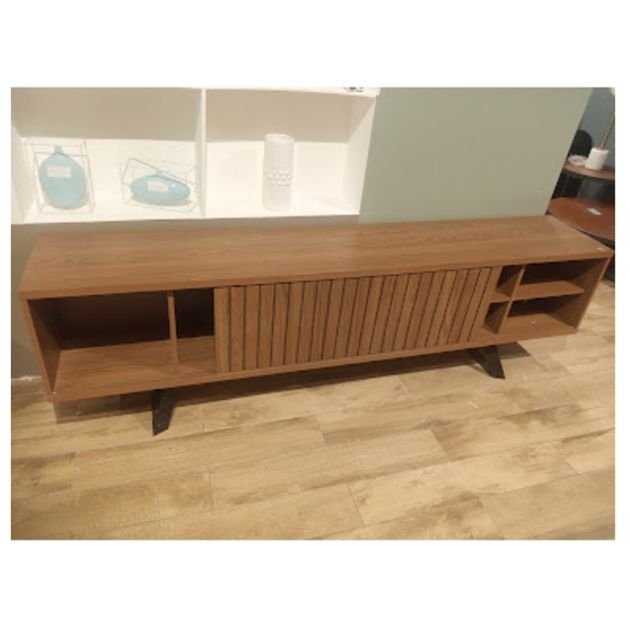 meuble-tv-à-led---greta-20620189---chêne-noble---avec-pieds---2m---marron