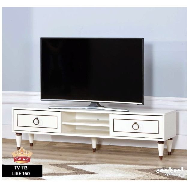 meuble-tv-like-160---3711-160-t---jusqu'à-58-pouces---02-étagères-en-bois---blanc