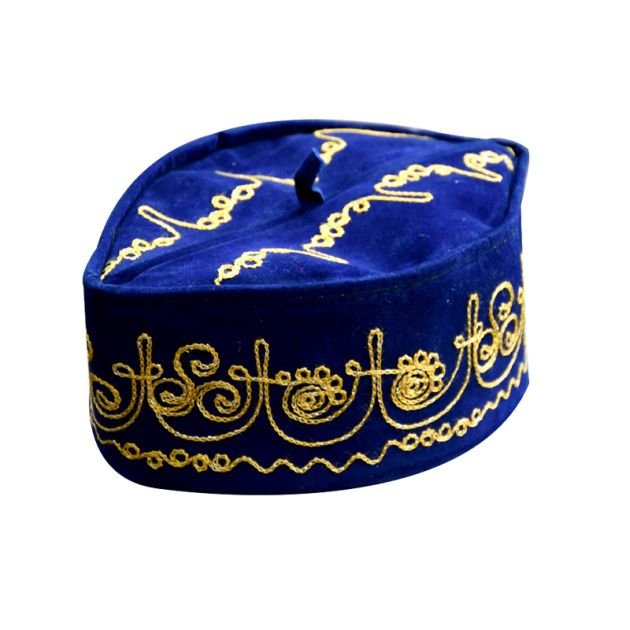 chapeau-traditionnel-de-notable-nigérian---bleu