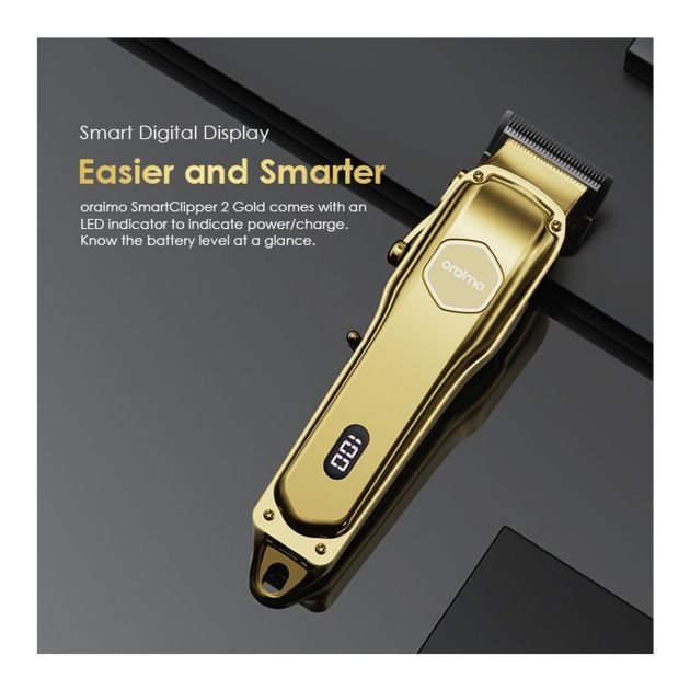 oraimo-smartclipper-2-gold---tondeuse-à-cheveux-professionnelle-et-puissante-sans-fil---réf-opc-cl30g---garantie-6-mois