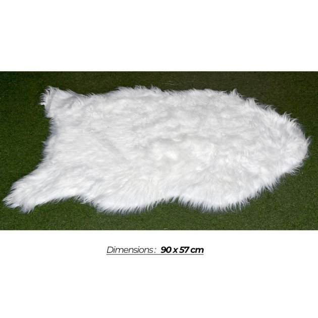 tapis---cat-shaggy---en-coton---blanc---1-mois-de-garantie