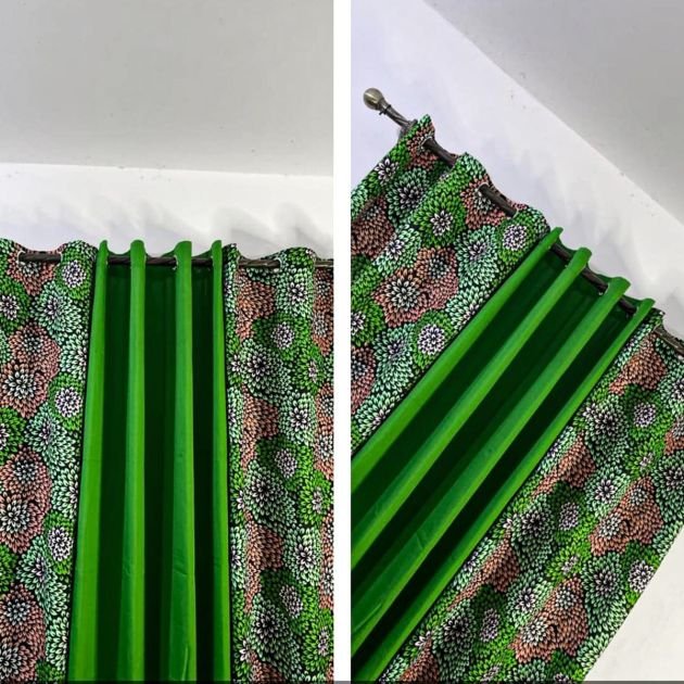 lot-de-2-rideaux-africains-occultant-lourd---voilage-transparent-vert