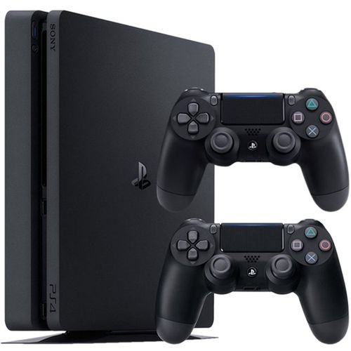 sony-interactive-entertainment-playstation-4-slim-1tera-+cd-fc24-2manettes