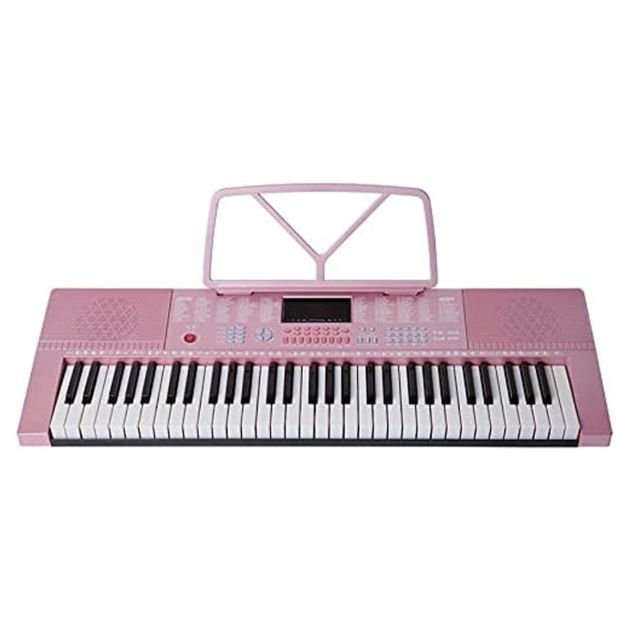yongmei-61-touches-de-clavier-de-piano-électronique-de-taille-normale-instrument-de-musique-portable---rose
