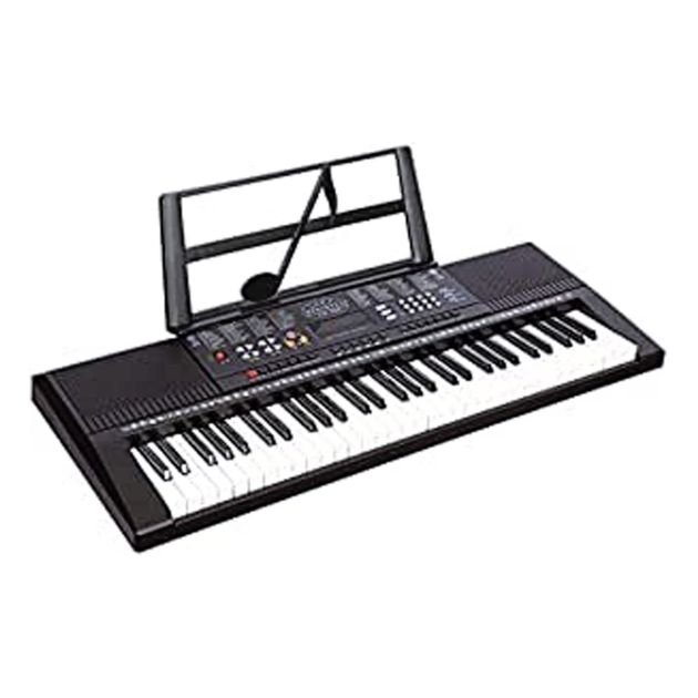 yongmei-61-clavier-électronique-de-taille-normale---piano-instrument-de-musique-portable---noir