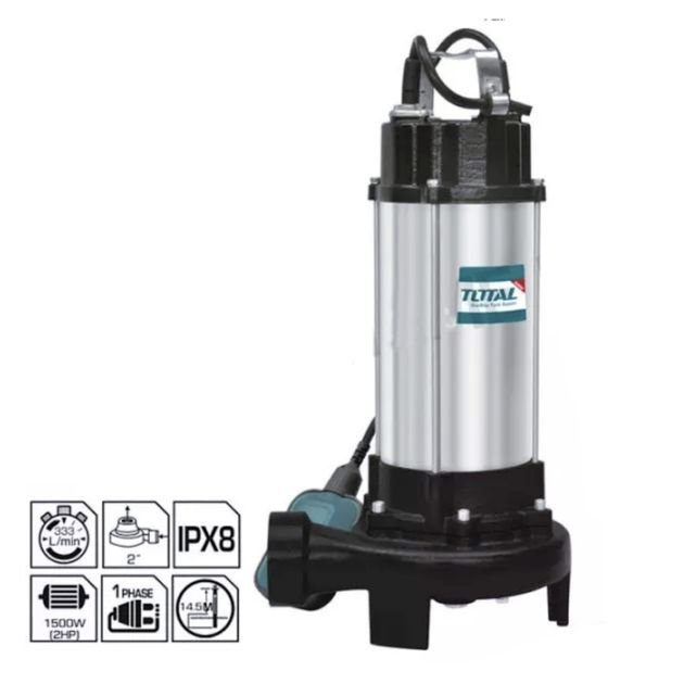 pompe-submersible-pour-eaux-usées---total-twp775016---750w---garantie-6-mois