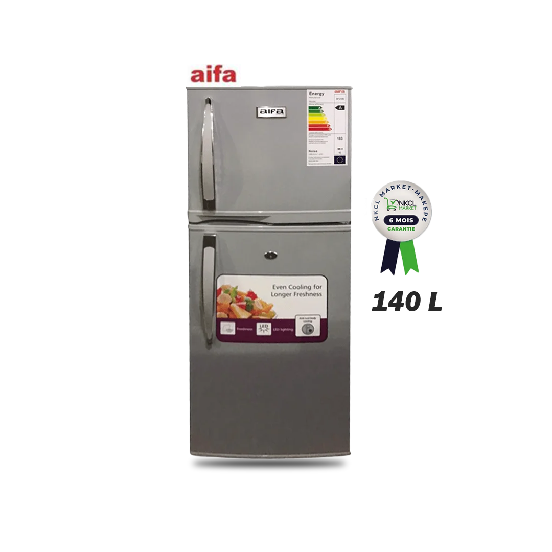 réfrigérateur-combiné-–-aifa-af-210s-140l-–-gris-–-6-mois-de-garantie