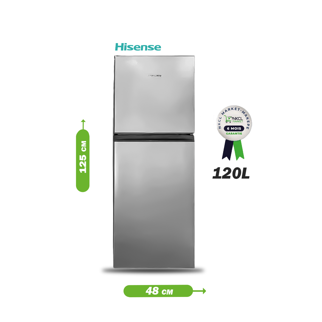 réfrigérateur-hisense---double-battant---rd17---h170---120-l---gris---6-mois-garantie