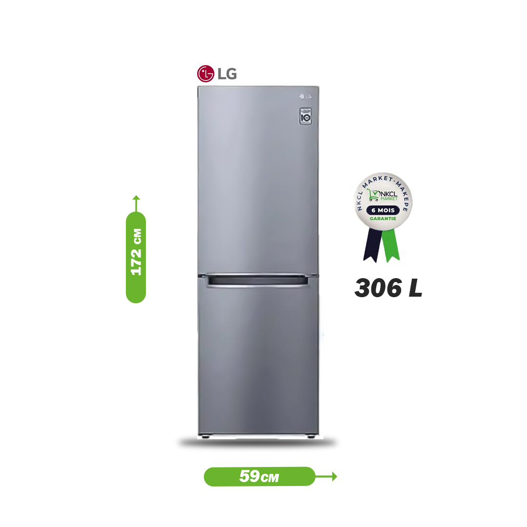 réfrigérateur-combiné-lg---gc-b399nljm---306-litres---gris---garantie-12mois