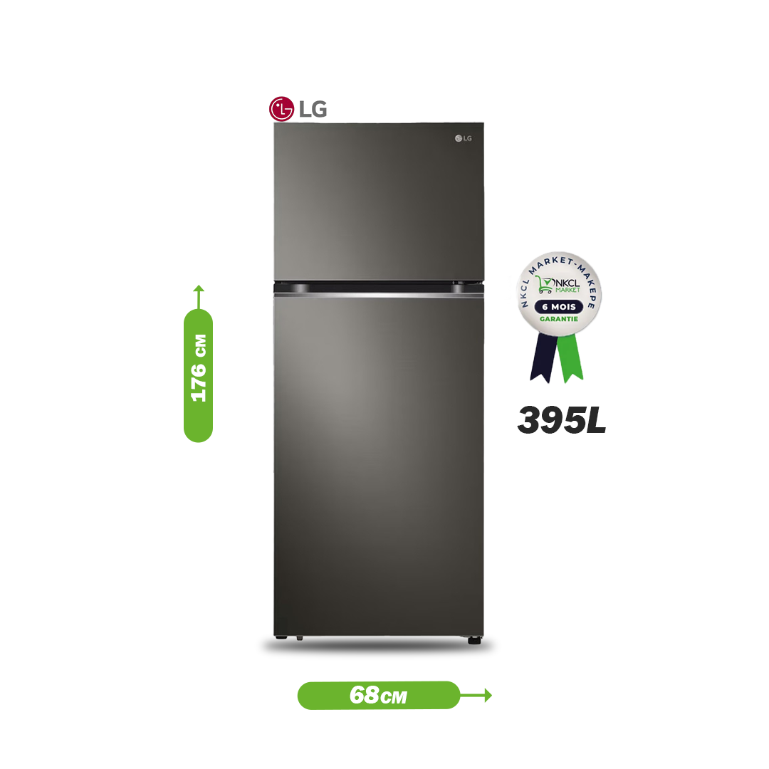 rÉfrigÉrateur-lg-gn-b392pxgb-no-frost----395l----smart-inverter-----gris---12-mois