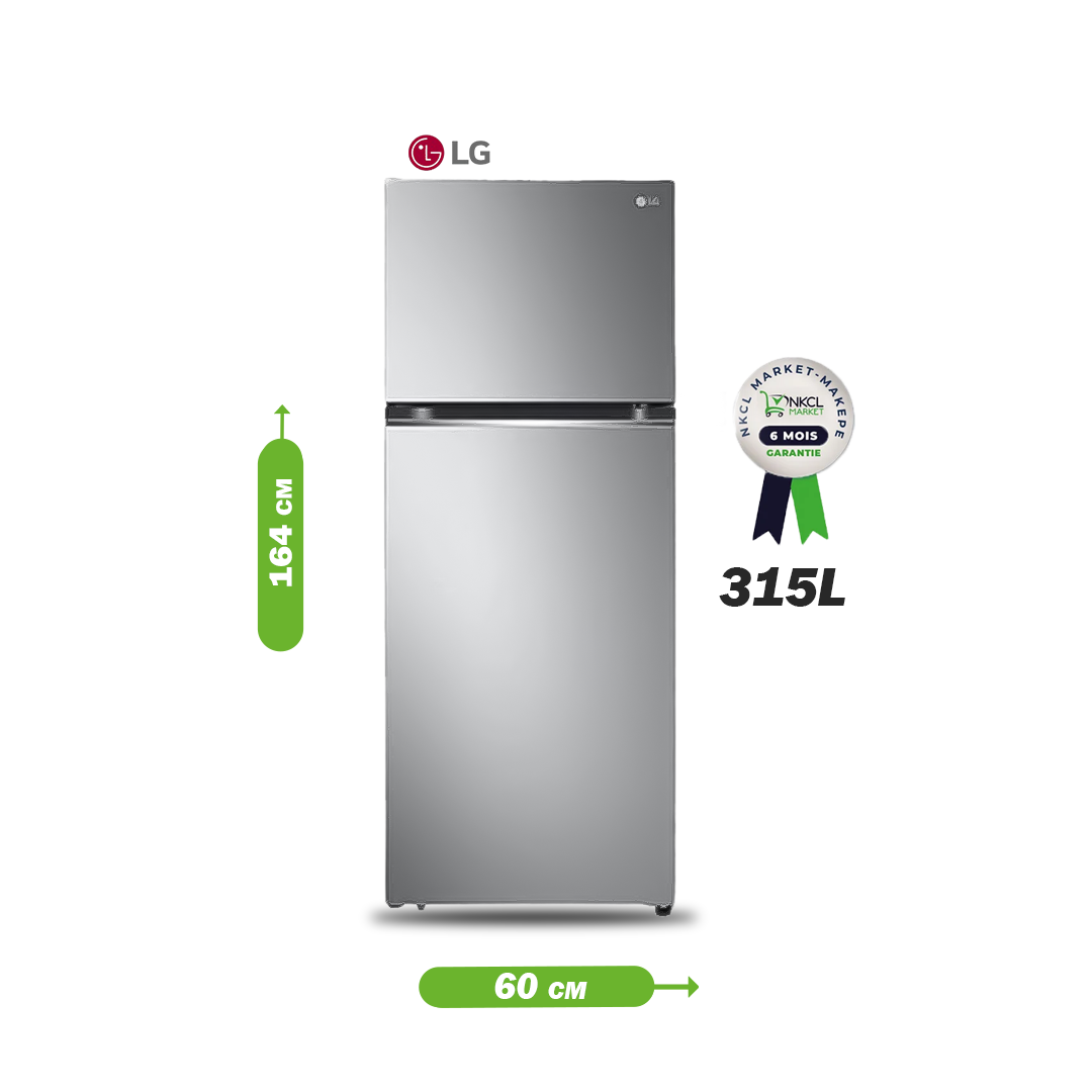 rÉfrigÉrateur-lg-315-litres---platinum-no-frost---gris-(gn-b312plgb)--12mois