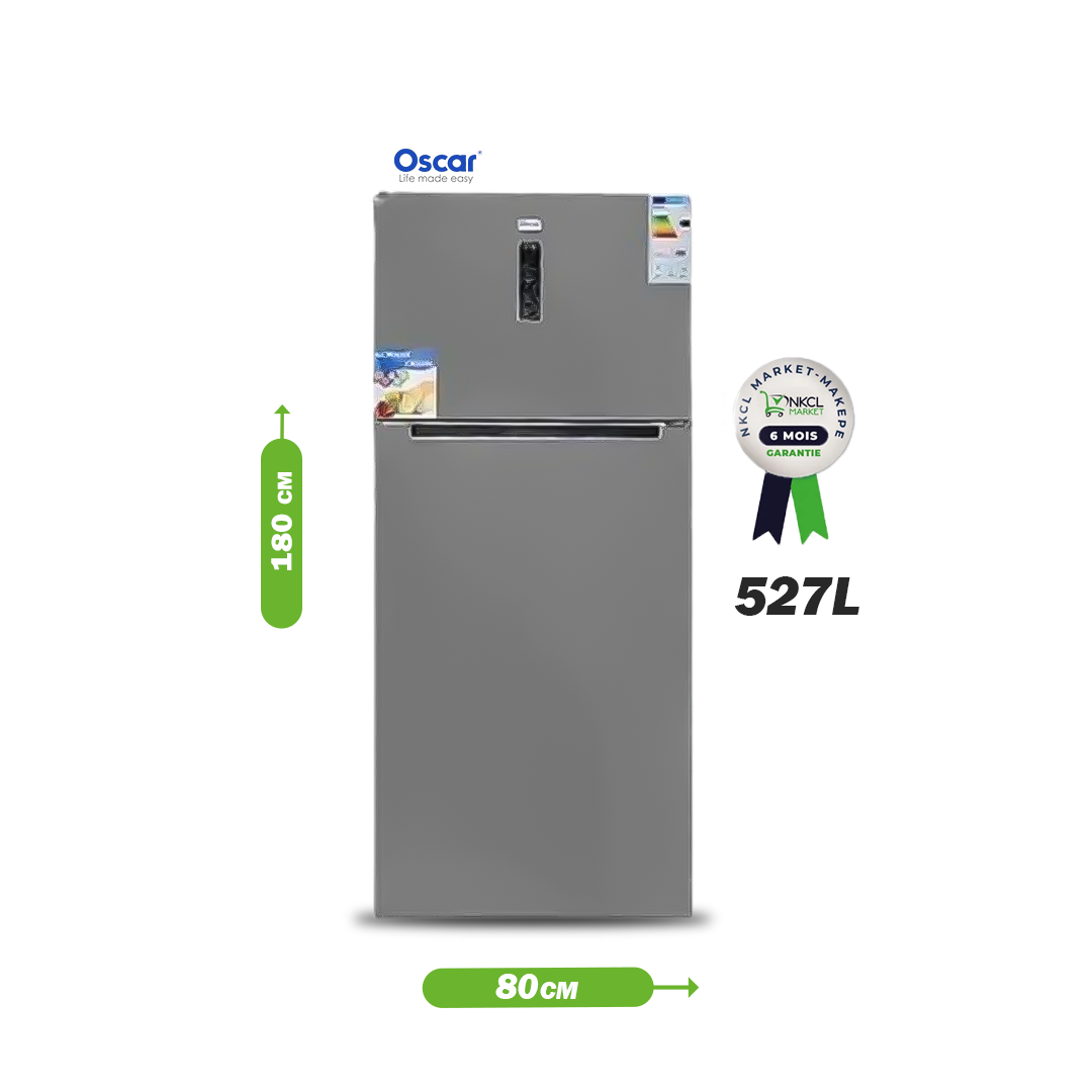 réfrigérateur-combiné-oscar---527-litres---osc-fc271--gris---nofrost---garantie-6-mois