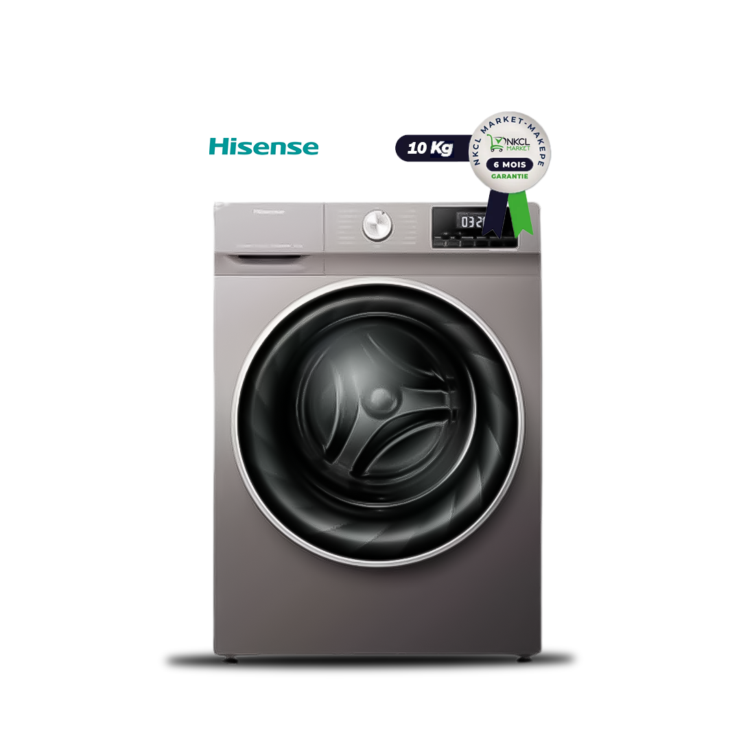 machine-à-laver-automatique---hisense---wfq---10kg---1750w---très-économe-en-énergie-(classe-énergétique-a+++)---argent---garantie-6-mois