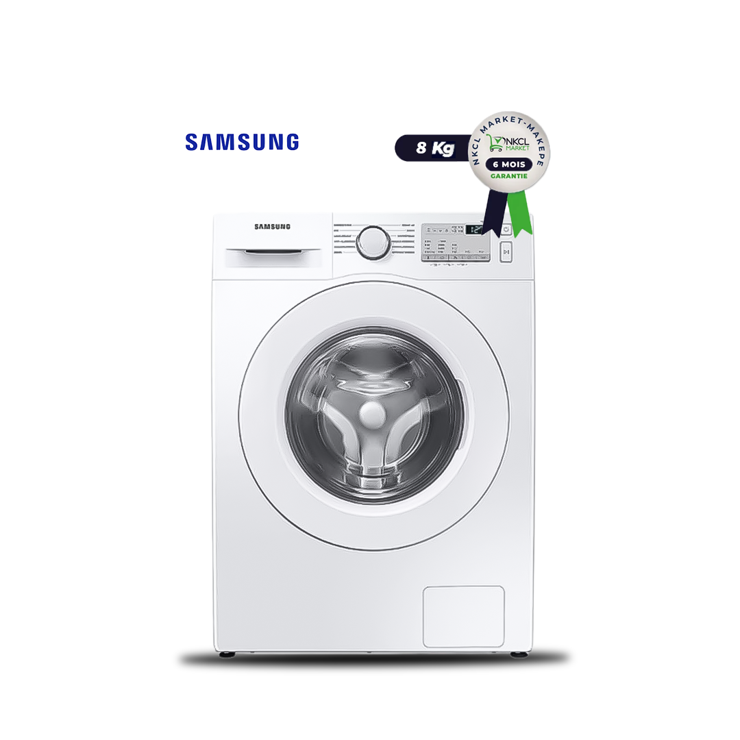 machine-à-laver-automatique---lave-linge---samsung---8kg---ww80t4040ea---blanc---garantie-6-mois