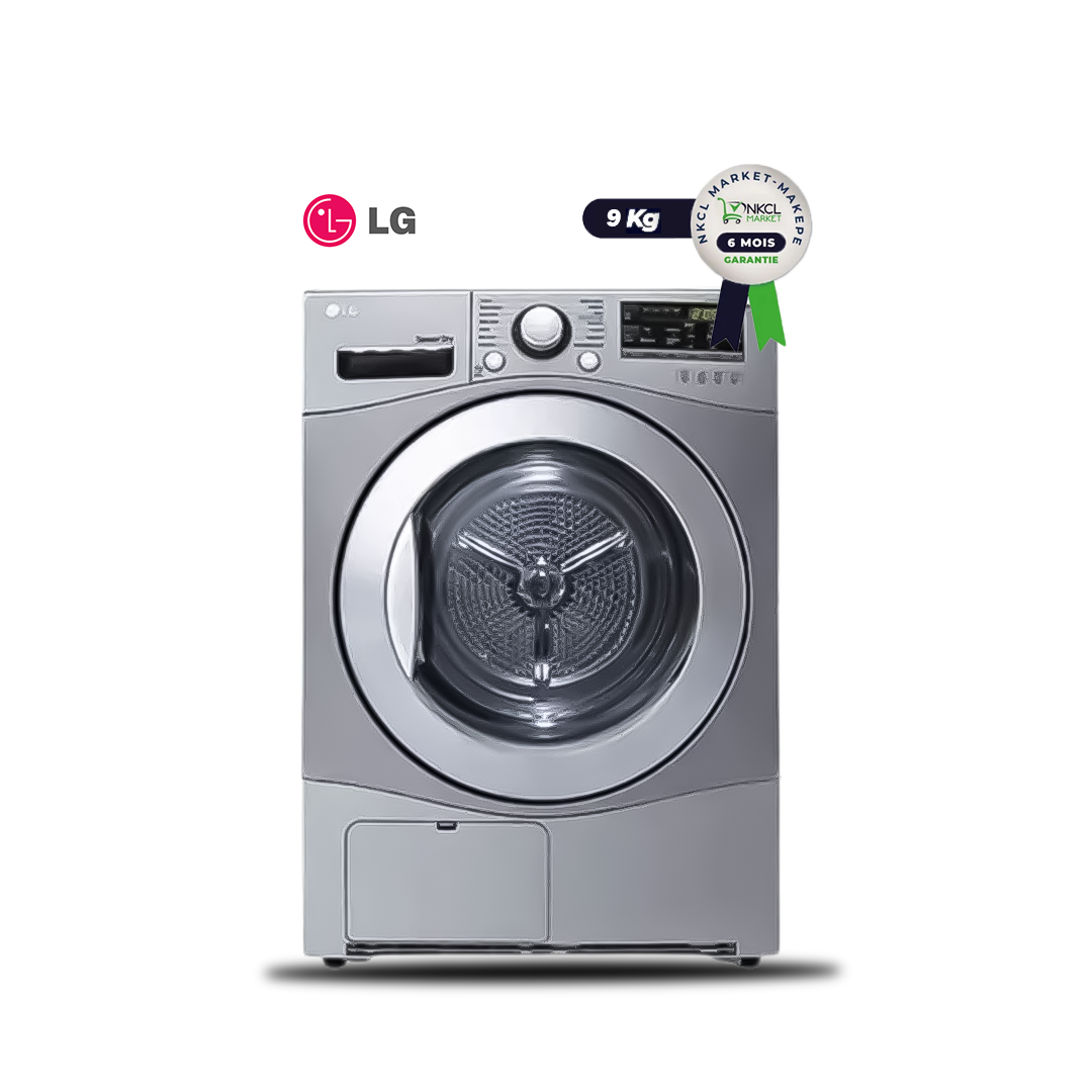 sèche-linge-lg---type-à-condensation---9-kg---lg-rh90v9pv8n---diagnostic-intelligent---gris---12-mois