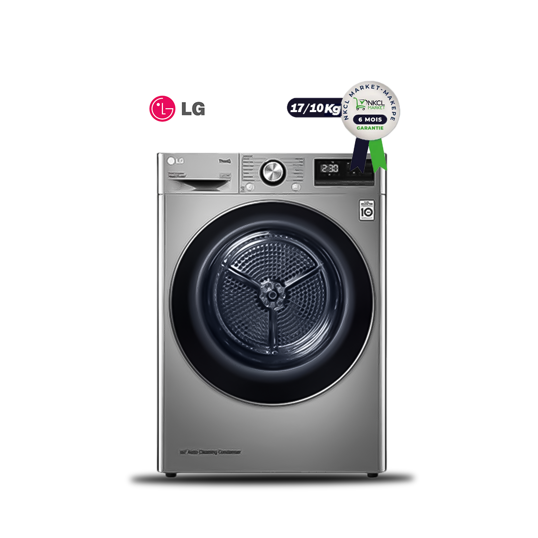 machine-à-laver-automatique-(-lavage-et-séchage)-lg---f0l2crv2t2---lavante-17-kg---séchante-10kg---argent---garantie-12-mois