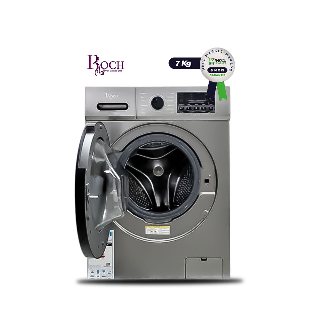 machine-à-laver-automatique---roch--rwm07fl-l--7kg---gris---Économique-(a++)---garantit-6-mois
