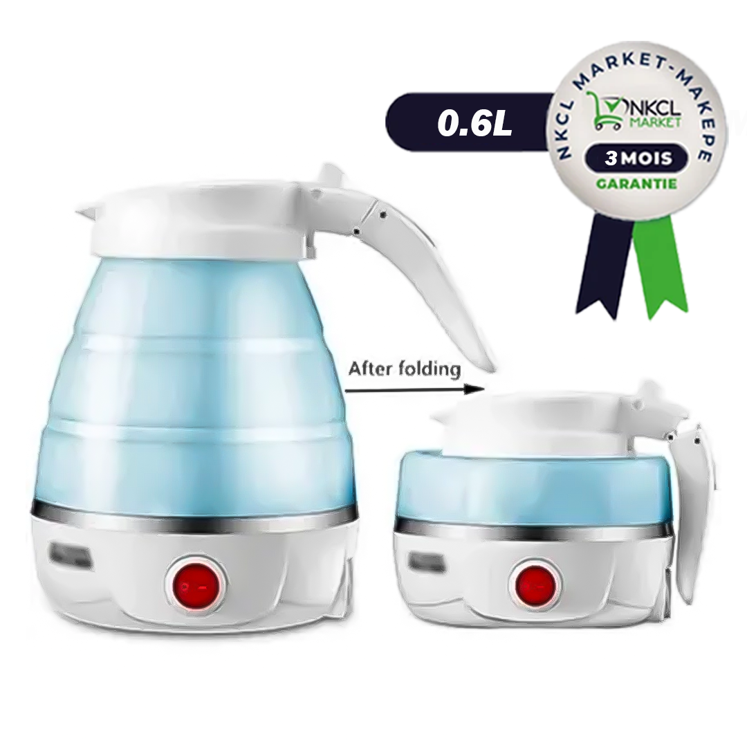 bouilloire-pliable-0.6l-avec-isolation-électrique-en-silicone---03-mois-de-garantie