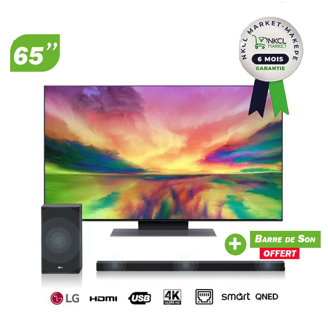 lg-tv-qned-65-pouces---65qned816ra+-barre-de-son-lg-sn5---06-mois-de-garantie