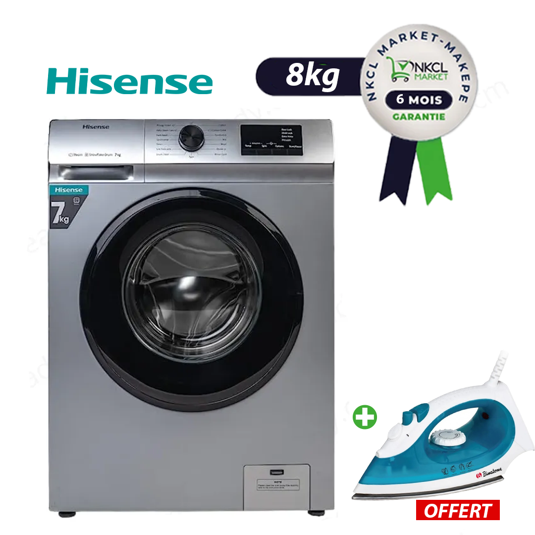 pack-machine-à-laver-automatique-hisense-8kg-+-fer-a-repasser-06-mois-de-garantie