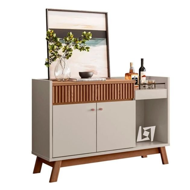 buffet-lucca---ln210319---133cm---amande-/-blanc-cassé