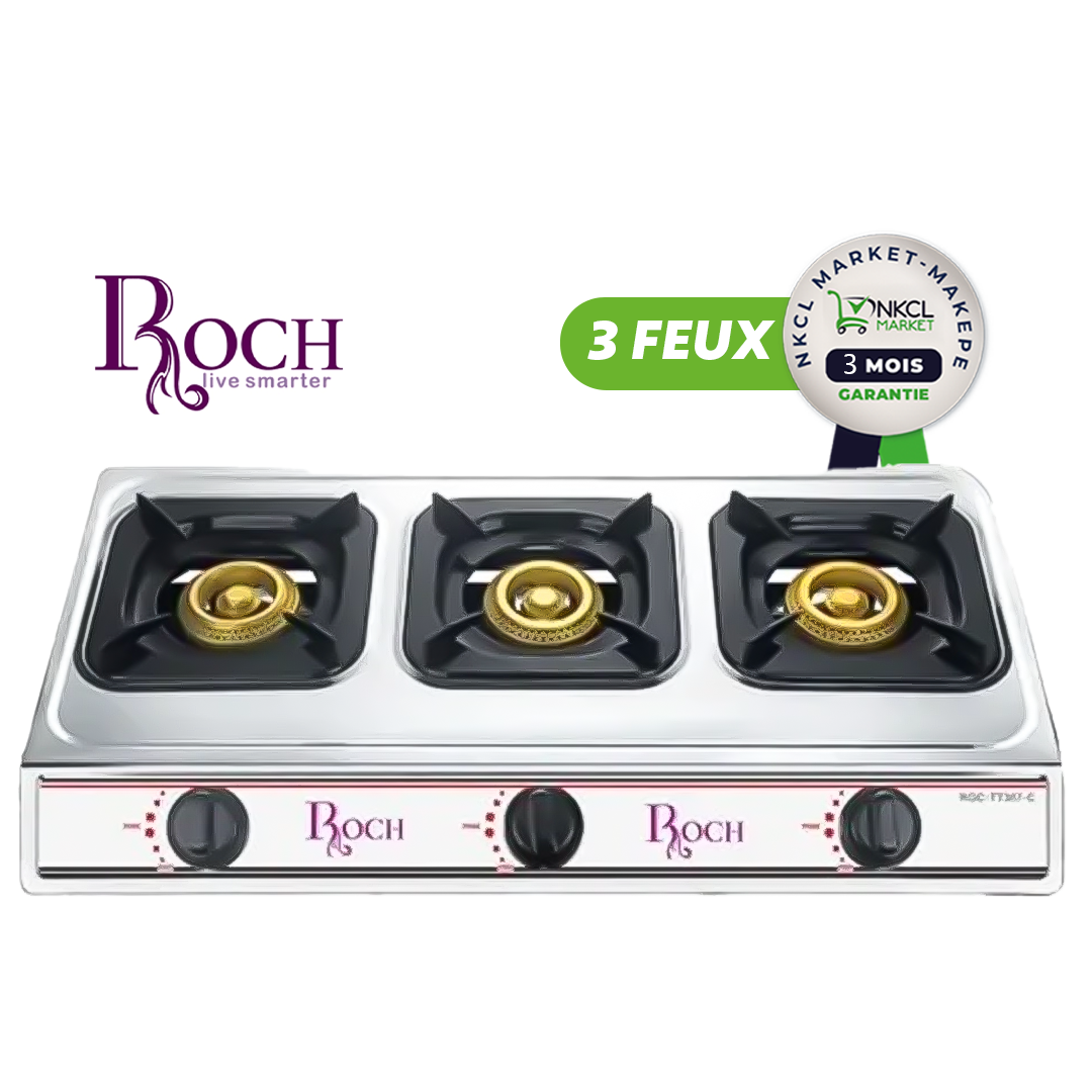 plaque-à-gaz-allumage-automatique---roch---rgc---307---3-feux---gris---garantie-06-mois