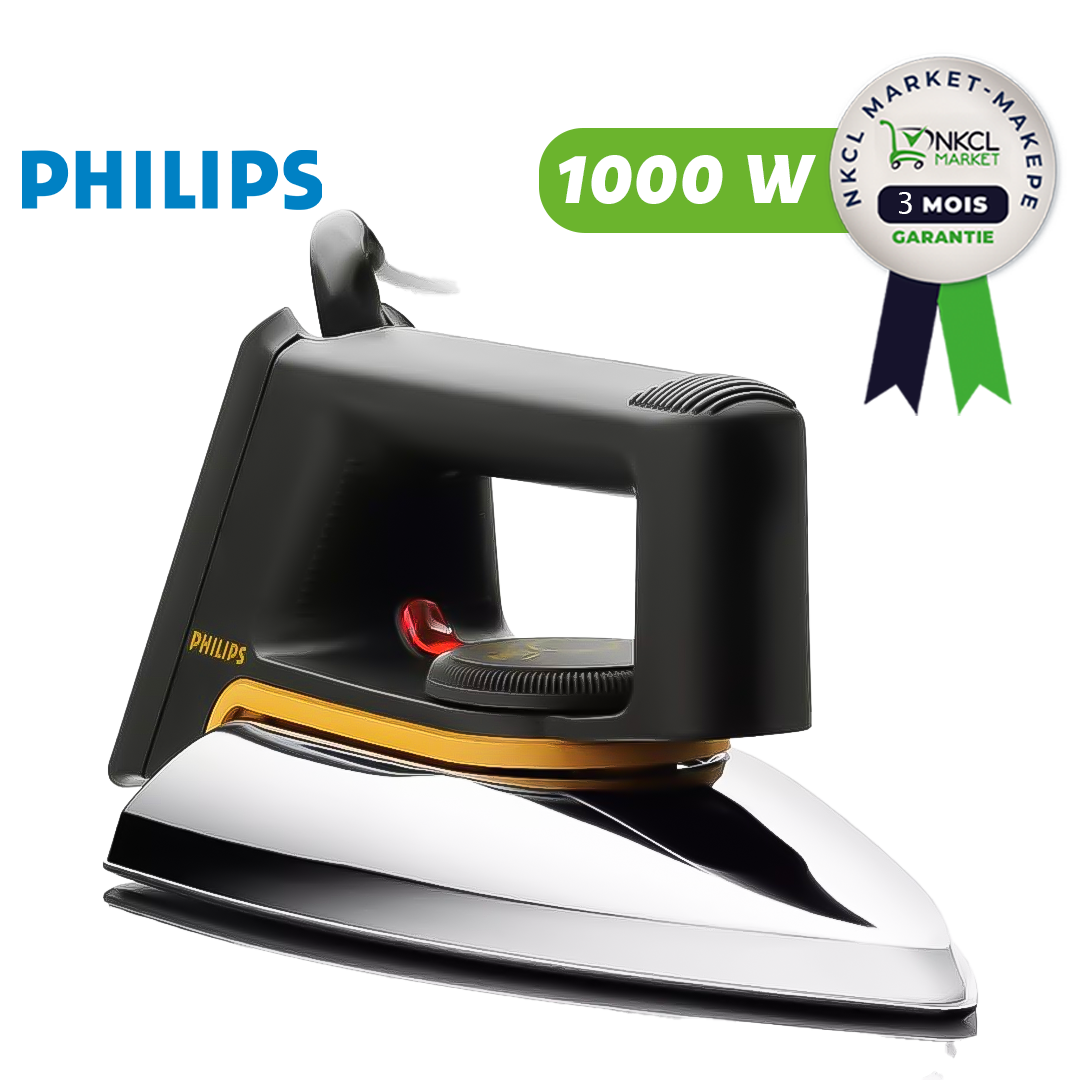 fer-à-repasser-a-sec---philips---1000-watts---hd1172-3-mois-de-garantie