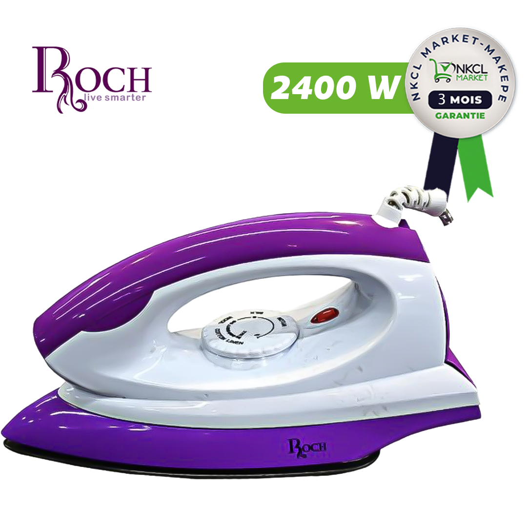fer-à-repasser-à-sec---roch---rir-108-d---2400w---violet---garantie-3-mois