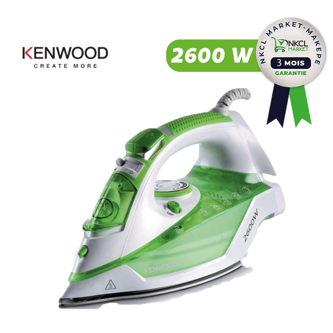 fer-a-repasser-a-vapeur---kenwood---stp70---2600w---350ml---vert-blanc---3-mois-de-garantie