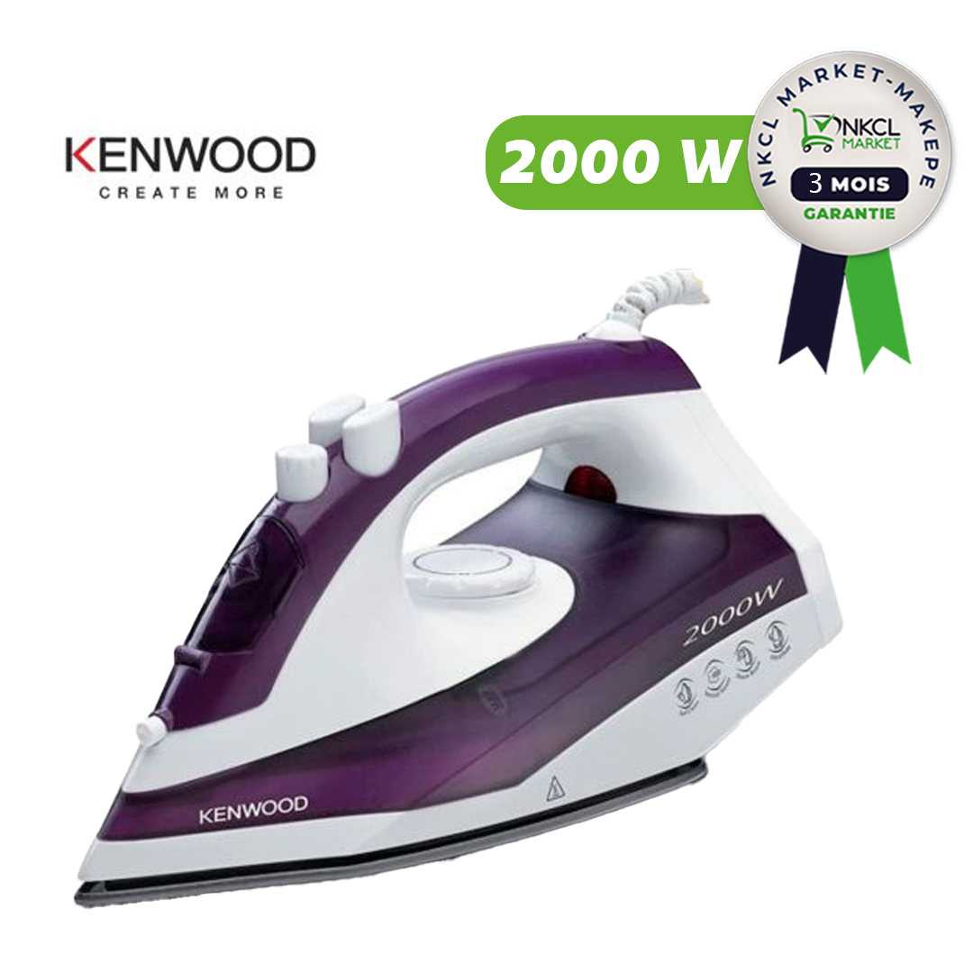 fer-a-repasser-à-vapeur---kenwood---stp40.000wp---2000w---250ml---violet-blanc---garantie-3-mois