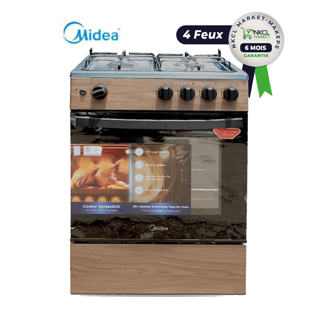 cuisiniere-a-gaz-midea-in619-60x60-cm-4-feux-four-70-litres-allumage-electrique-grill-minuterie-bois-garantie-6-mois-7855