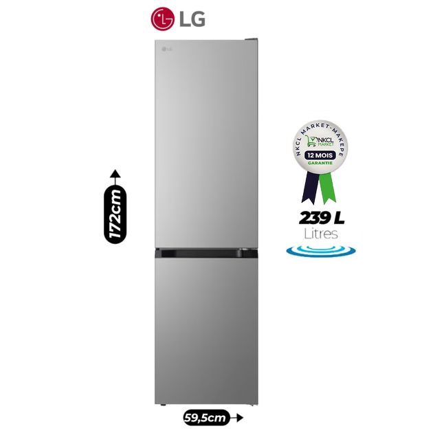 refrigerateur-combine-lg-gcfb276pqcf-239-litres-congelateur-en-bas-smart-inverter-degivrage-manuel-silver-garantie-12-mois-7878