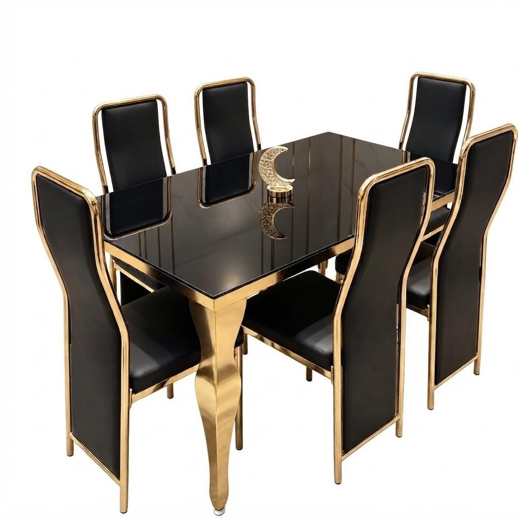 ensemble-table-a-manger-elegance-or-noir-6-chaises-8679