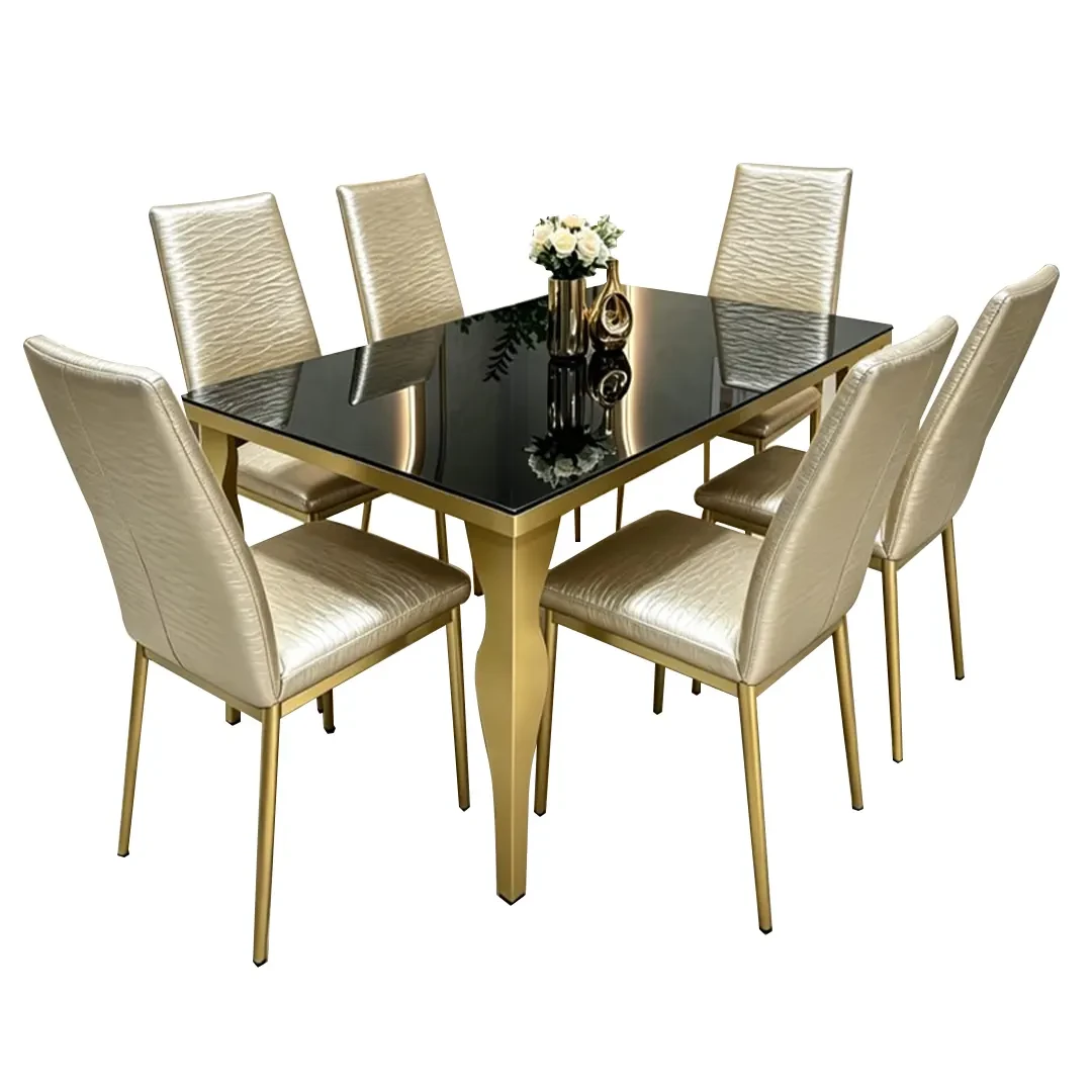 ensemble-table-en-verre-150-x-90-cm-a-pietement-dore-et-6-chaises-en-velours-vert-une-salle-a-manger-raffinee-et-lumineuse-9137